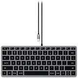 TECLADO USB-C SATECHI ST-UCSW1M SLIM W1 WIRED BACKLIT KEYBOARD COMPACTO ILUMINADO
