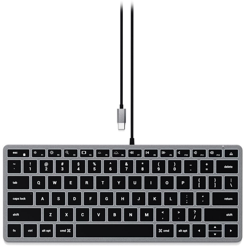 TECLADO USB-C SATECHI ST-UCSW1M SLIM W1 WIRED BACKLIT KEYBOARD COMPACTO ILUMINADO