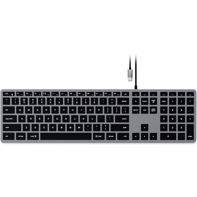 TECLADO USB-C SATECHI ST-UCSW3M SLIM W3 WIRED BACKLIT KEYBOARD FULL ILUMINADO