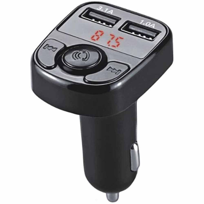 CARGADOR P/ AUTO TRANSMISOR FM SATELLITE A-MP39B USB-A BLACK 71571
