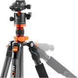 TRIPODE K&F D255C4+BH-28L DE CARBONO C/ SOPORTE P/CEL (KF09.093V2) 124586