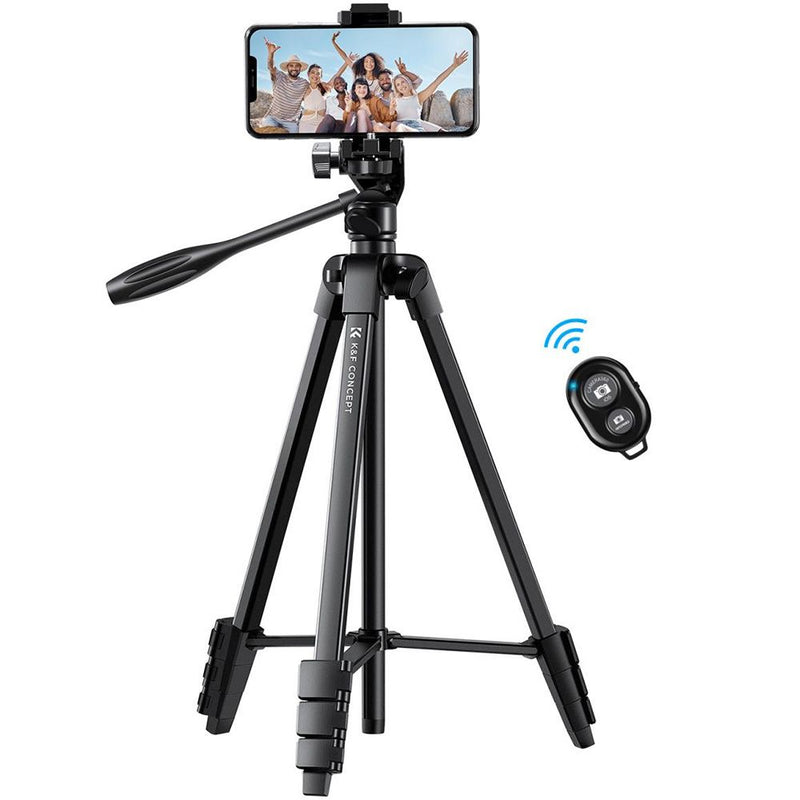 TRIPODE K&F B174A1 C/SOPORTE P/CEL Y CONTROL BLUETOOTH (KF09.125) 125108