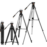 TRIPODE PARA VIDEO K&F VA18+VH081 (KF09.121) MAX 8KG - 184CM