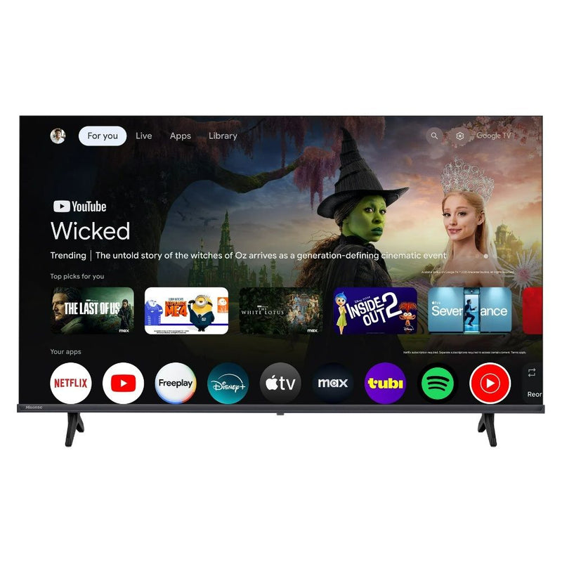 TV SMART 32" HISENSE 32H40G FHD/GOOGLE TV/DTS VIRTUAL X/MODO SPORT