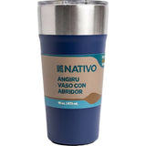 VASO NATIVO ANGIRU C/ ABRIDOR - 473ML - AZUL