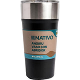 VASO NATIVO ANGIRU C/ ABRIDOR - 473ML - NEGRO