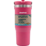 TERMO NATIVO KAMBUCHI P/ AGUA - 880ML - FUCSIA