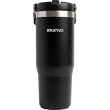 TERMO NATIVO KAMBUCHI P/ AGUA - 880ML - NEGRO