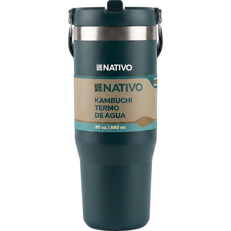TERMO NATIVO KAMBUCHI P/ AGUA - 880ML - VERDE