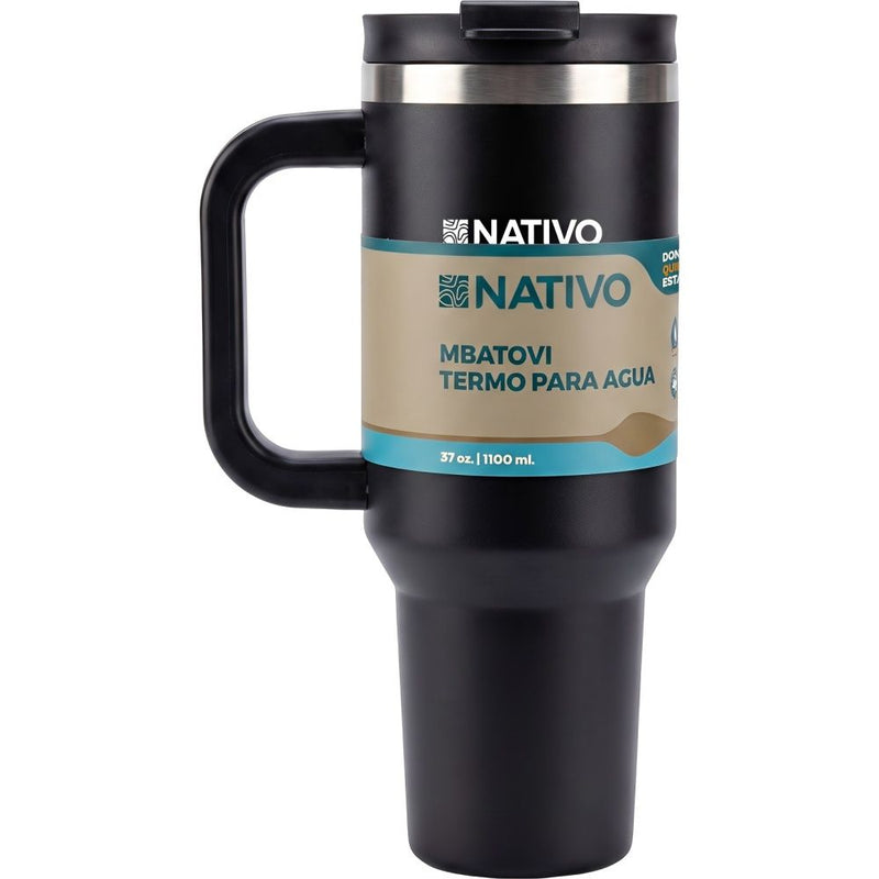 VASO NATIVO MBATOVI P/ AGUA - 1.1LTS - NEGRO