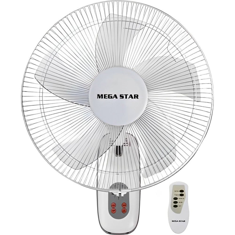 VENTILADOR DE PARED MEGA STAR FAN1820P 18" 75W/3VEL/3ASP/220V 50HZ/WHITE 135561