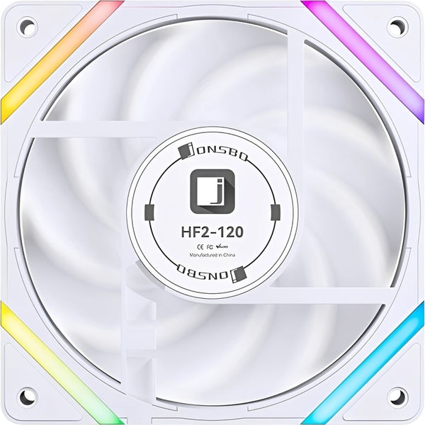 COOLER FAN JONSBO HF2-120W 120MM WHITE