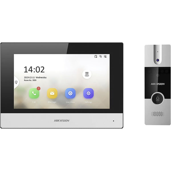 VIDEO PORTERO HIKVISION DS-KIS302-P 7"/2MP/HD/WIFI