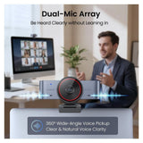 WEBCAM EMEET SMARTCAM C960 ULTRA 1080P/60FPS/NC/DUAL MIC/USB BLACK E3156